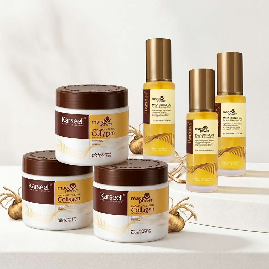 Kit Karseell®: Mascarilla de Colágeno y Aceite de Esencia de Maca