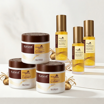 Kit Karseell®: Mascarilla de Colágeno y Aceite de Esencia de Maca