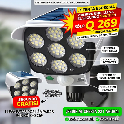 REFLECTOR SOLAR CON SENSOR DE MOVIMIENTO