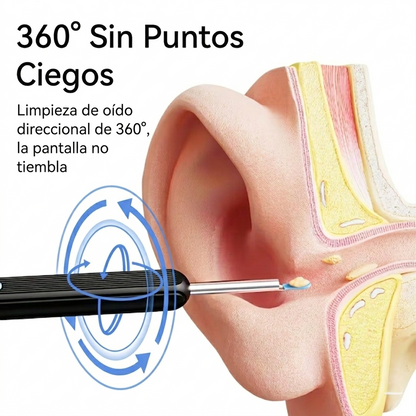 WaxClean™ Pro – Limpiador Visual de Oídos con Cámara HD