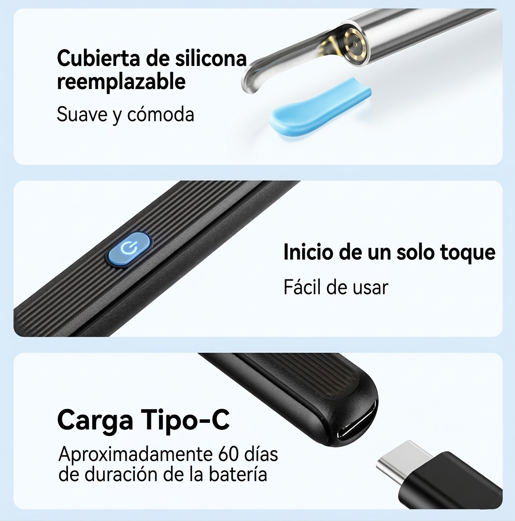 WaxClean™ Pro – Limpiador Visual de Oídos con Cámara HD