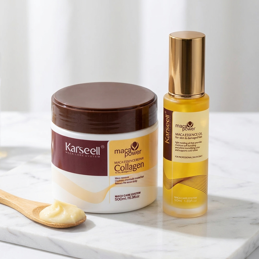 Kit Karseell®: Mascarilla de Colágeno y Aceite de Esencia de Maca