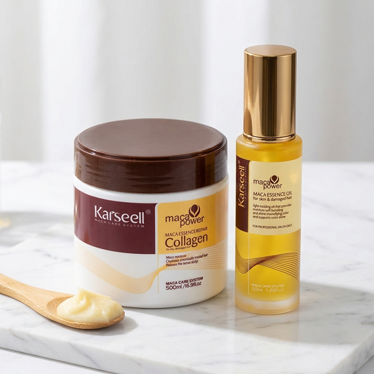 Kit Karseell®: Mascarilla de Colágeno y Aceite de Esencia de Maca