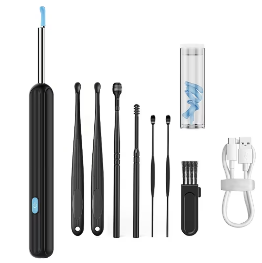 WaxClean™ Pro – Limpiador Visual de Oídos con Cámara HD