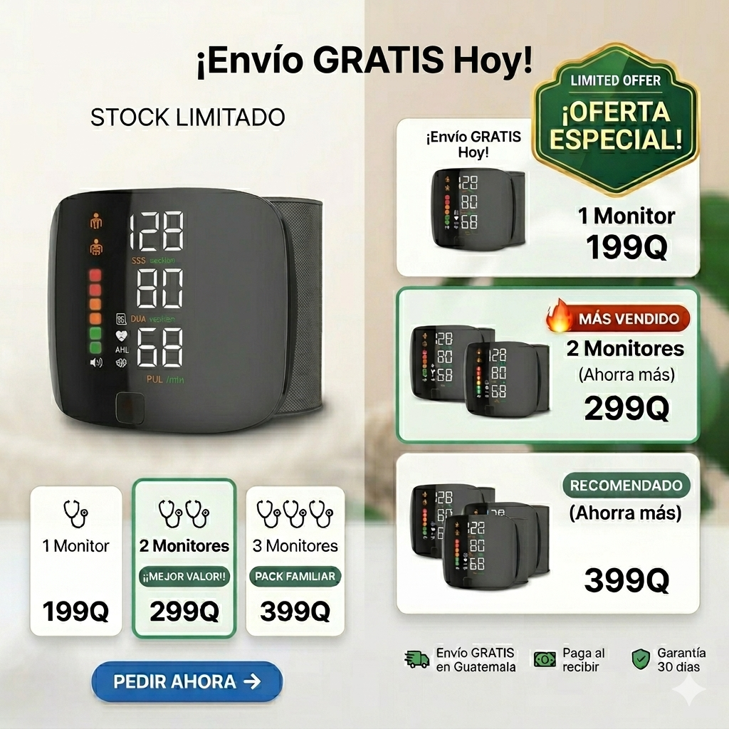 Monitor Digital de Muñeca – Salud Bajo Control de Forma Simple